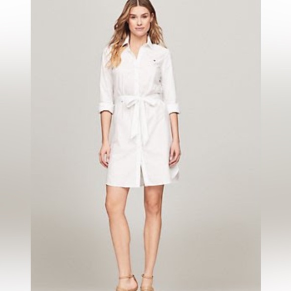 Tommy Hilfiger Dresses & Skirts - NWT Tommy Hilfiger belted poplin shirt dress